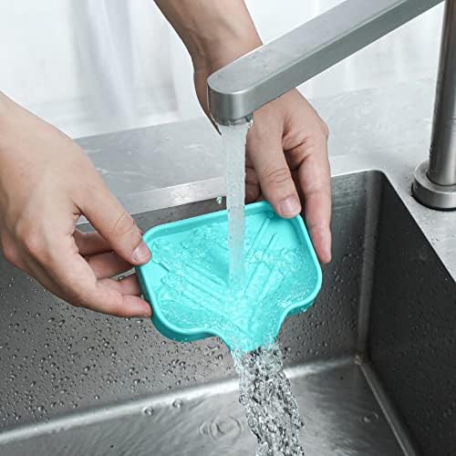 MicoYang Silicone Soap Dish with Drain Spout - 49x32 1