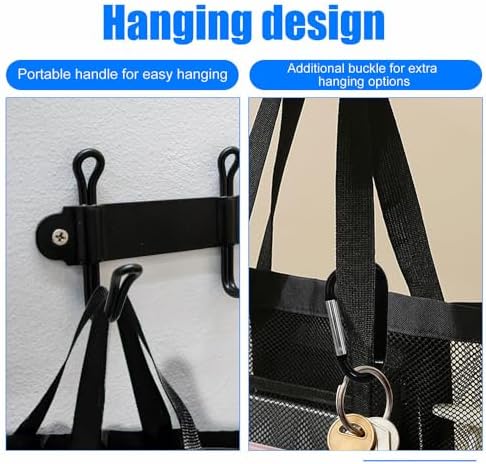 DONGKER Mesh Shower Caddy with Pockets and Handles