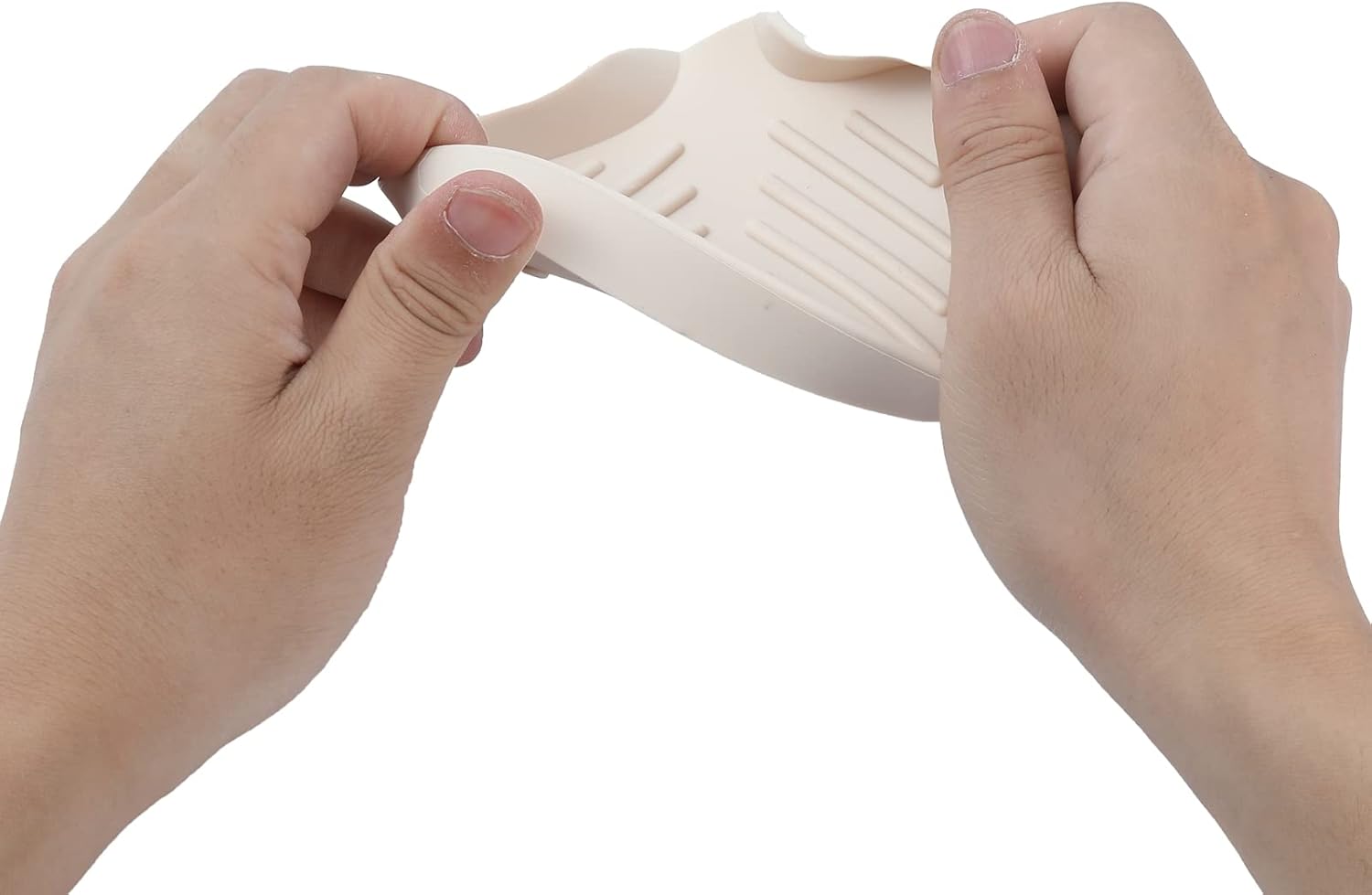 Silicone Bathroom Soap Dish with Drain Spout