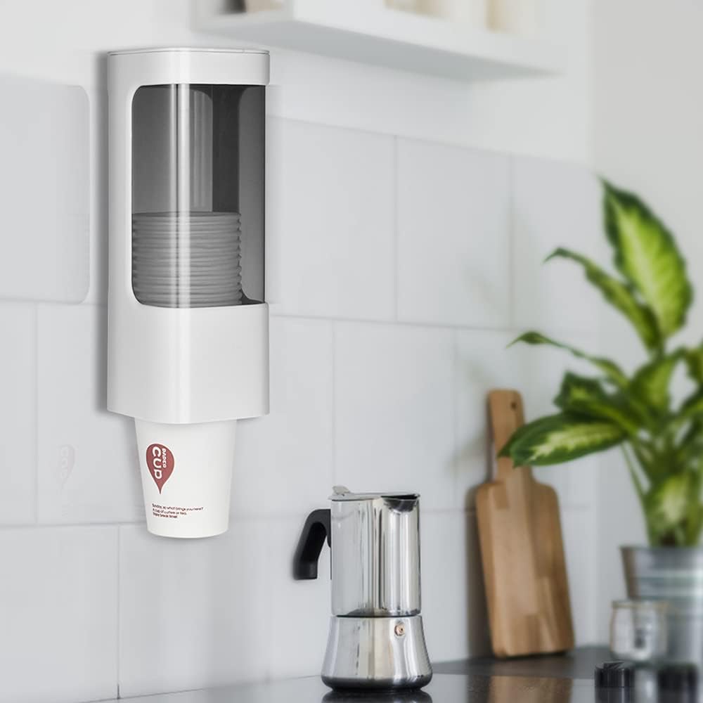 Haqaf Wall Mounted Cup Dispenser for Home Office and Gym