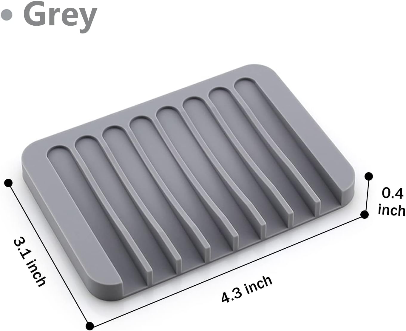 MODENGKONGJIAN Self Draining Soap Dish Set 3 Pcs