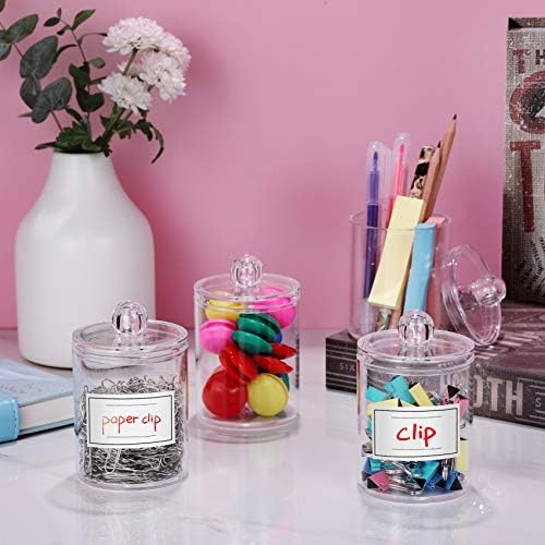 AOZITA 2 Pack Acrylic Q-tip Holder Dispenser