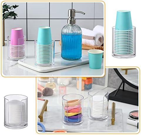 AOZITA 2 Pack Bathroom Cup Dispenser with Notch Design