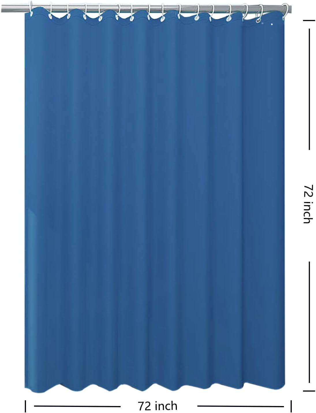 BSLINER Fabric Shower Curtain Liner with Weighted Bottom
