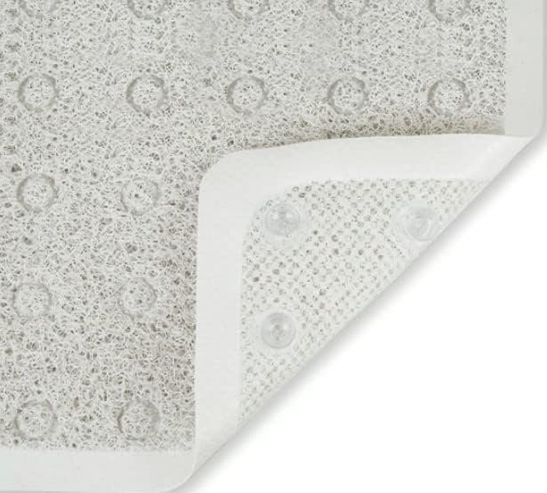 Non-Slip Loofah Bathmat with Suction Cups - 27x15