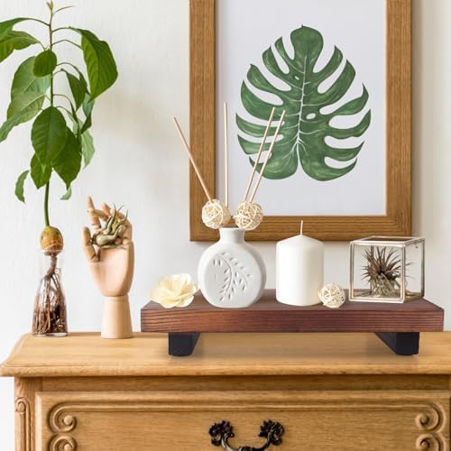 Ayiaren Farmhouse Soap Tray Wood Pedestal Stand