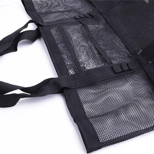Portable Mesh Shower Caddy with 8 Pockets Black