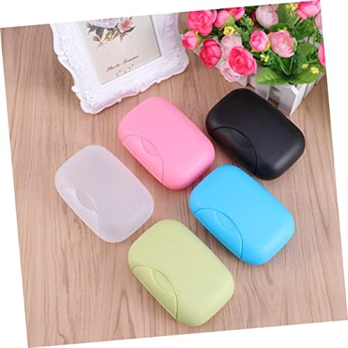 Ciieeo Portable Leakproof Soap Dish for Travel Hiking Black