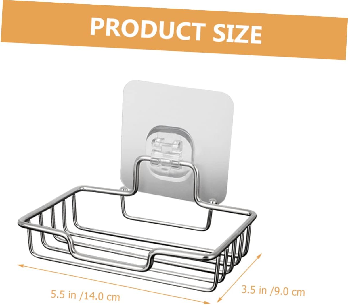 Stainless Steel Wall-Mount Soap Dish with Self Draining Design