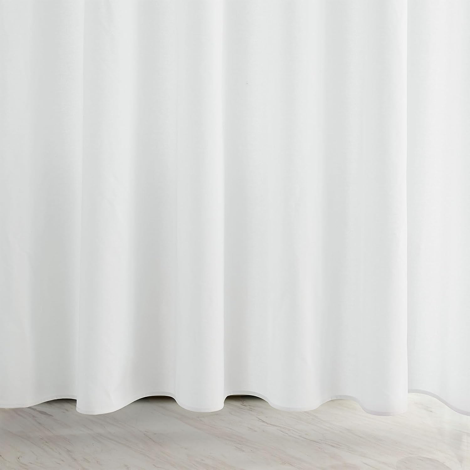 YISURE 100 Cotton Shower Curtain 72x72 White
