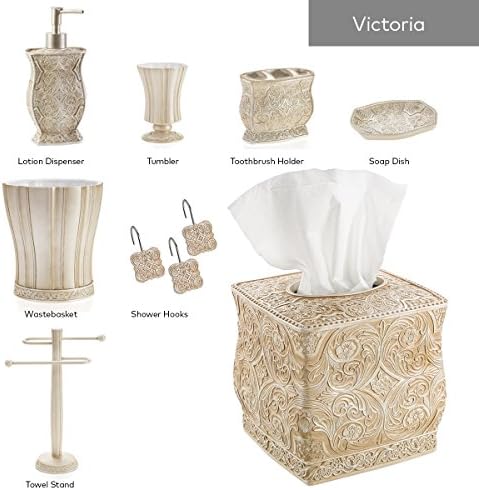 Creative Scents Victoria Bathroom Trash Can - Decorative Waste Bin