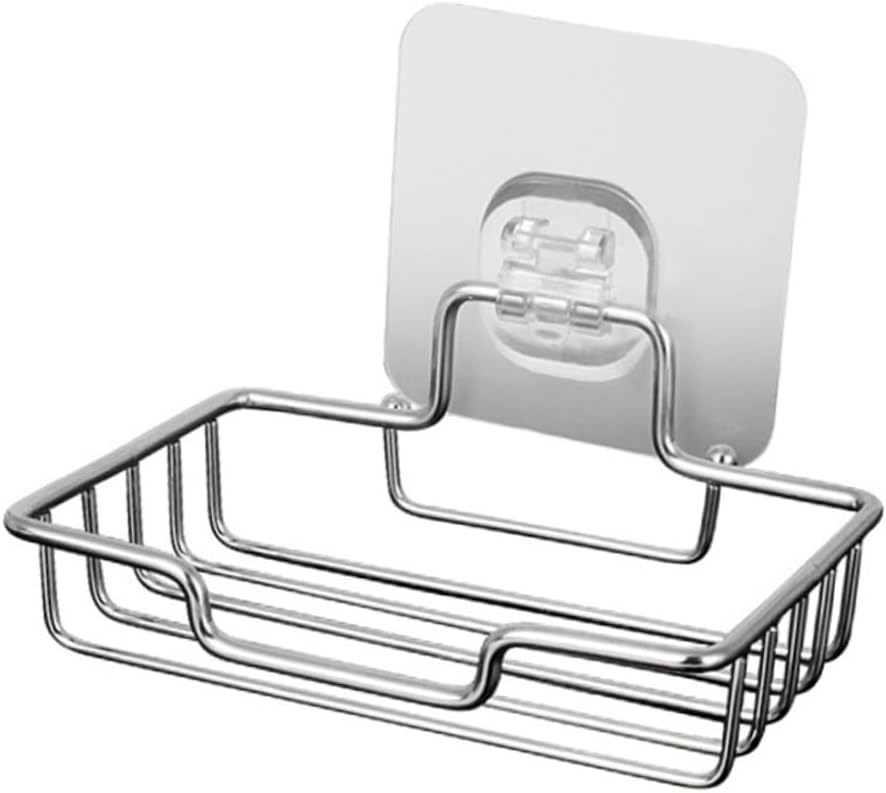 LIFKOME Self-Adhesive Soap Dish Holder for Wall and Kitchen