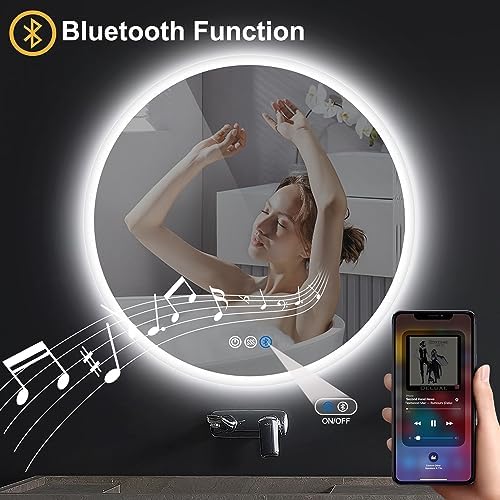 Sbagno 24 Smart Mirror with Bluetooth and Anti-Fog