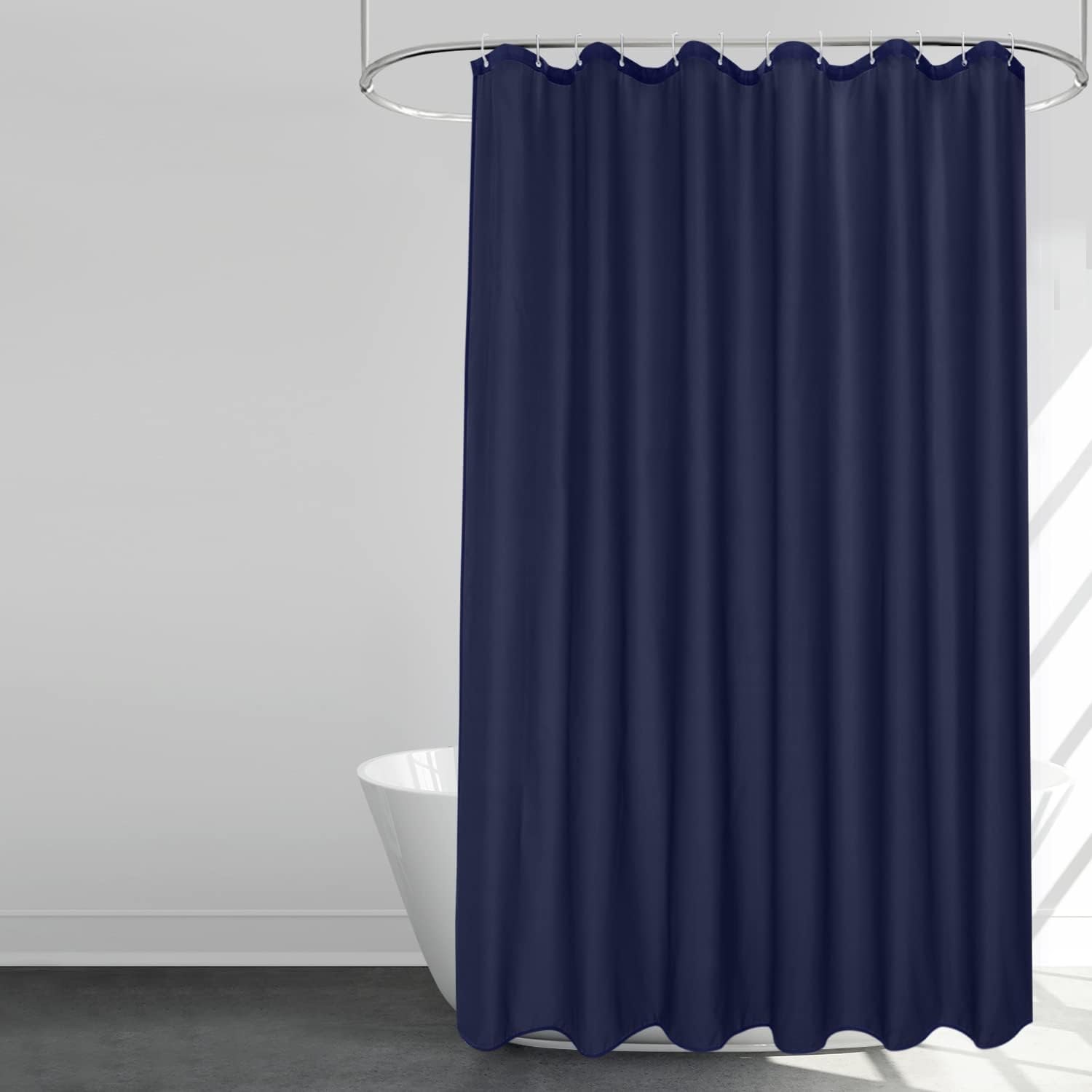 EurCross Blue Extra Long Shower Curtain Liner 72 x 84 Inches