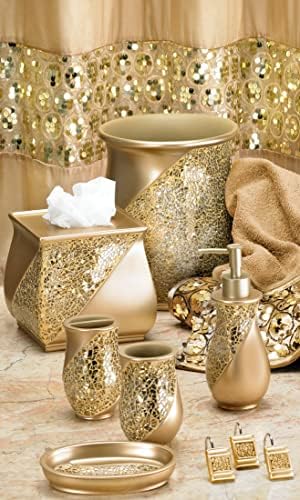 Zahari Home Sinatra Tissue Box Holder Champagne