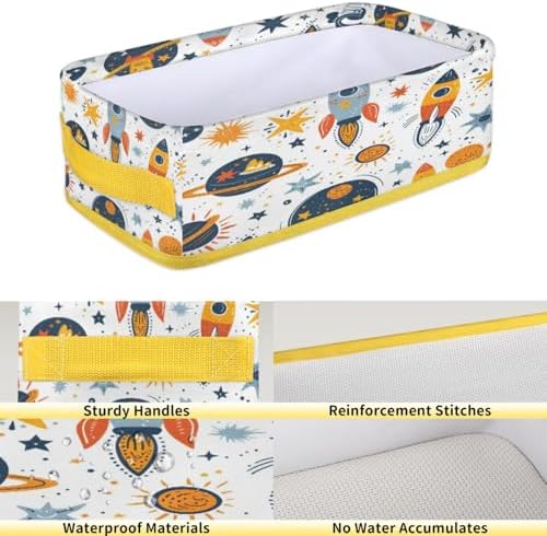 Solar System Toilet Paper Basket with Handles