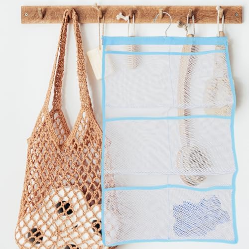 SOLUSTRE 6 Mesh Shower Quick Dry Organizer with Single Hook