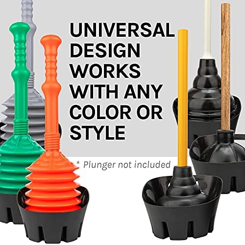 JS Jackson Supplies Universal Black Drip Tray for Toilet Plunger 1