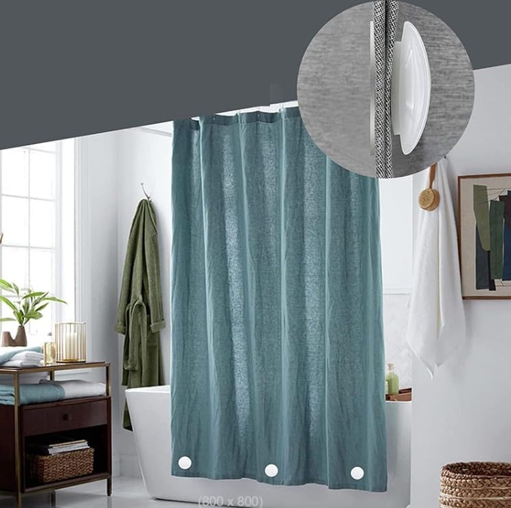 Galepromot 4Pcs White Magnetic Shower Curtain Weights