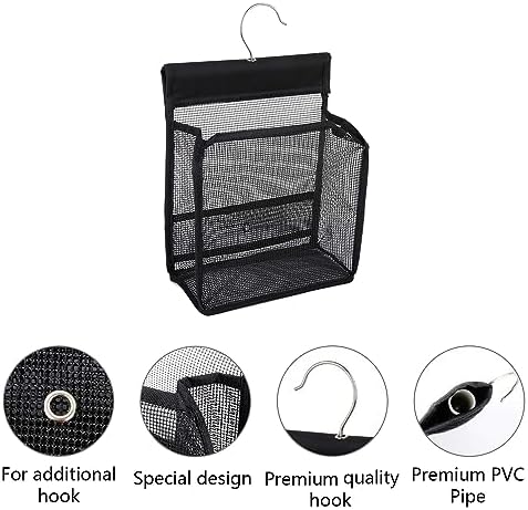 ABCISI Mesh Shower Bag with Hook Attachment Pack of 2