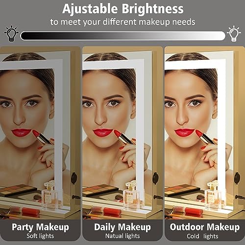 LEINASEN Hollywood Vanity Mirror with 3 Modes and USB Charging