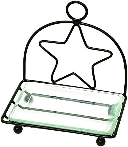CWI Gifts 55x5 Black Star Soap Dish