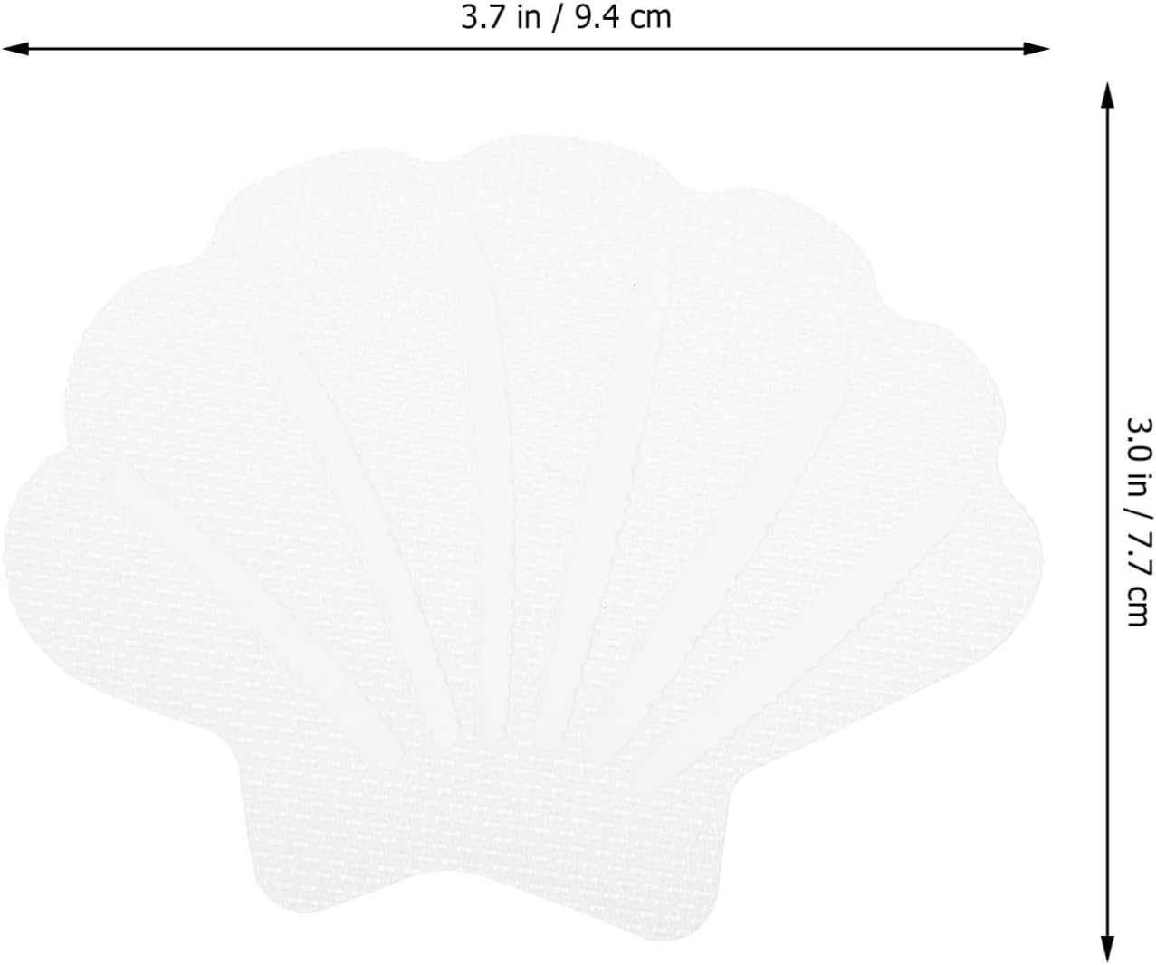 Shell Shaped Anti-Slip Bathtub Stickers 12 Pack