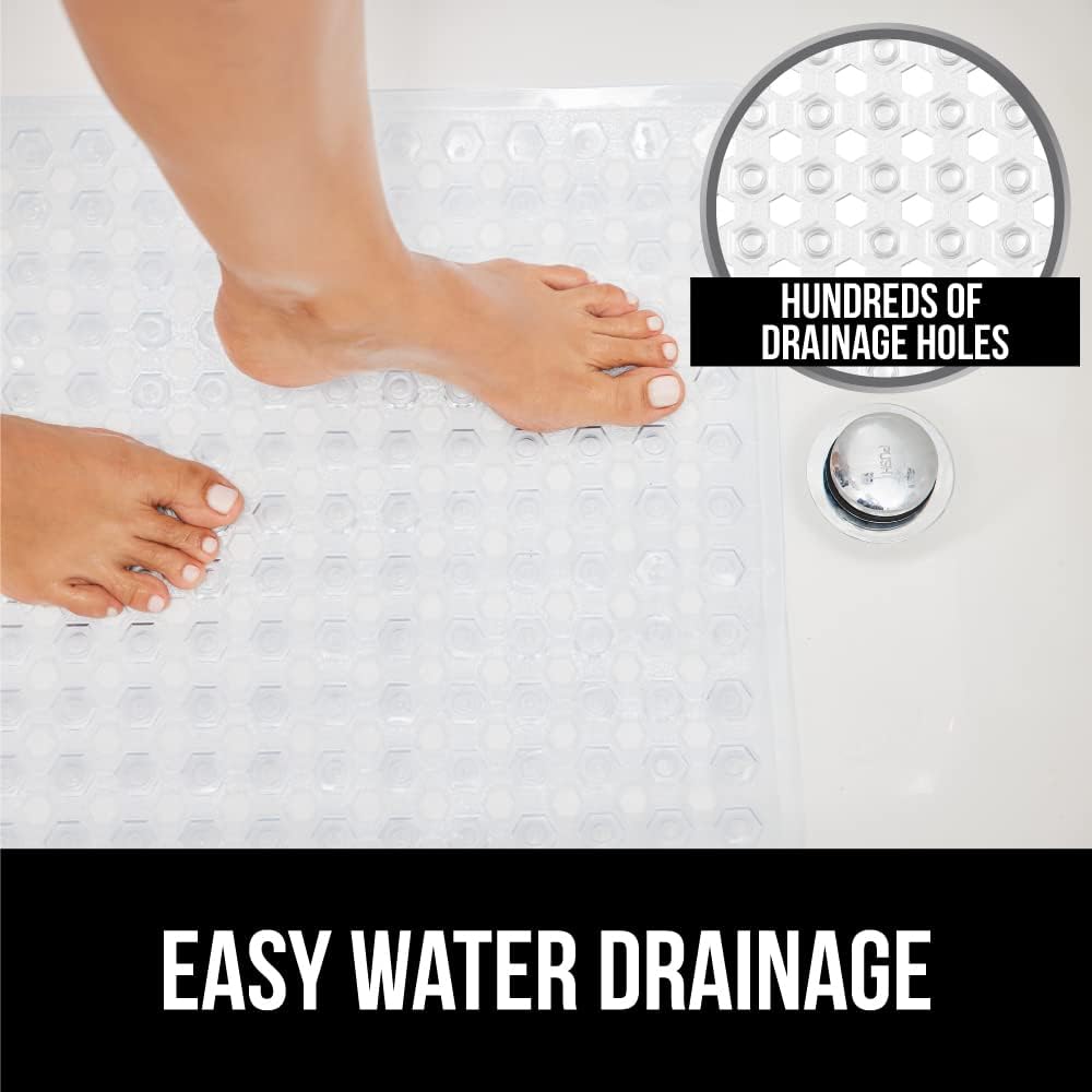 GORILLA GRIP Toilet Lid Cover and Shower Mat 2 Pack