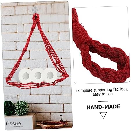 Artibetter Cotton Rope Roll Paper Bag Holder 1