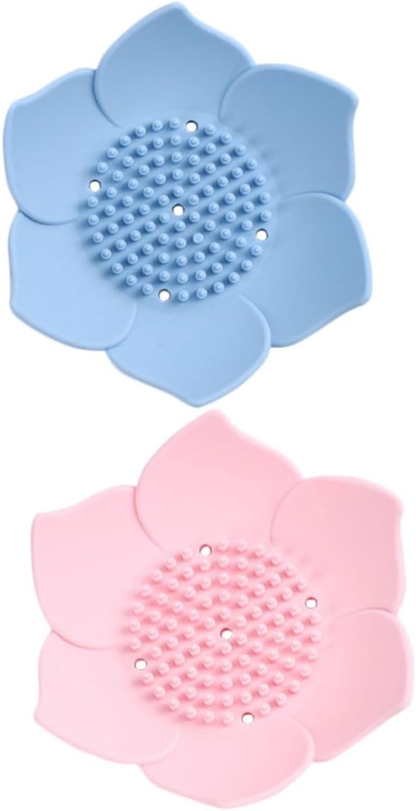 MAGICLULU 2Pcs Silicone Soap Holders with Drainage Design