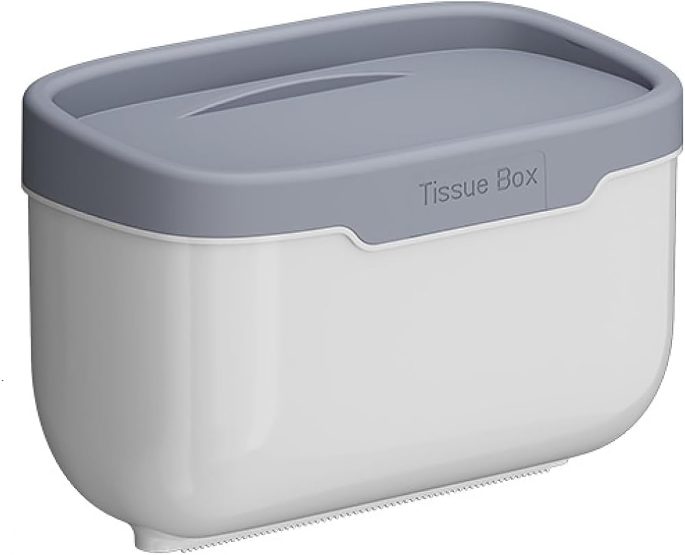 BLIUNAVDO Wall-Mounted Toilet Tissue Box with Double Shelf