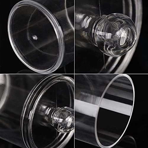 Tbestmax 3 Pack Cotton Swab Holder Clear Jar for Q-Tips