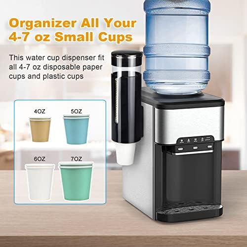 KIMCHOMERSE Wall Mount Cup Dispenser - Black