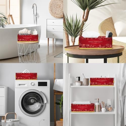Vomwwlix Christmas Snowflake Toilet Paper Basket Decor 1