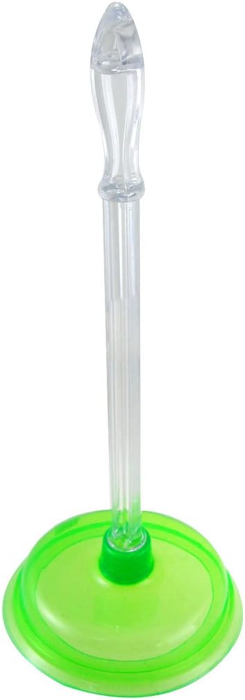 Qtqgoitem Drain Pump Cleaning Tool Suction Handle Plunger Clear Green