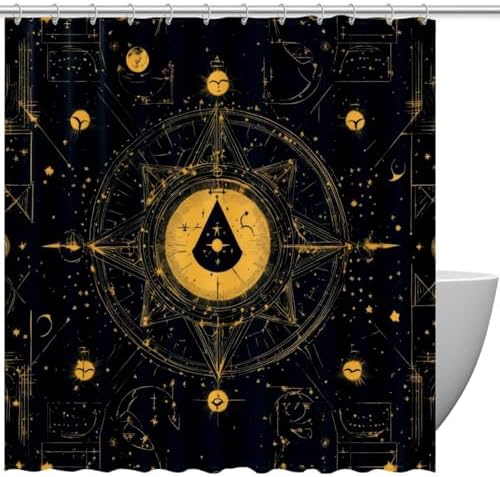 VAPOKF Bill Cipher Shower Curtain with 12 Hooks 1