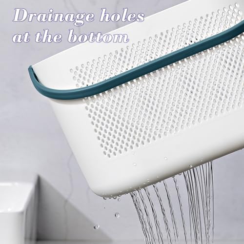 Portable Shower Caddy with Handle and Drainage Holes