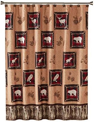 SKL Home Yellowstone Sundance Shower Curtain Brown 1