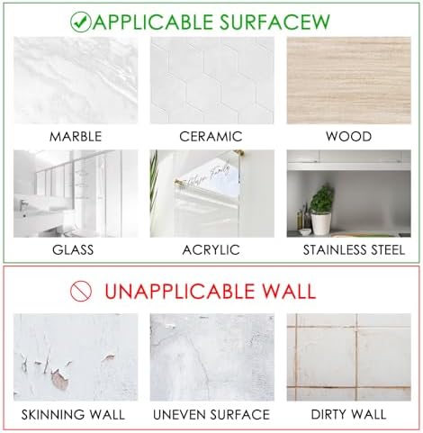 LUEXBOX Shower Caddy Adhesive Replacement 20-Pack