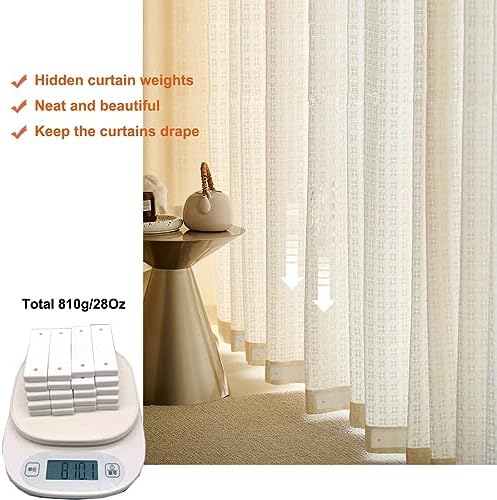 28 Oz Ceramic Curtain Weights Heavy Duty Non-Magnetic 1