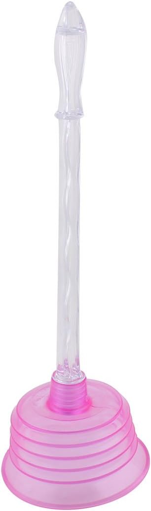 Qtqgoitem Fuchsia Toilet Plunger with Suction Cup