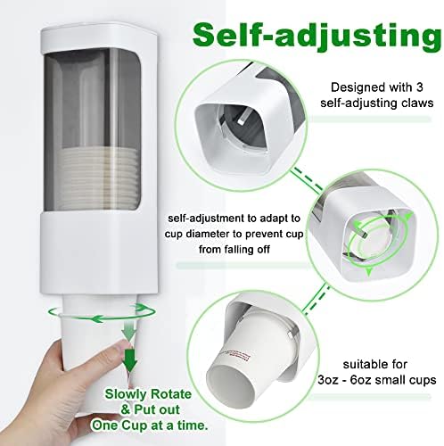 Haqaf Wall Mounted Cup Dispenser for Home Office and Gym
