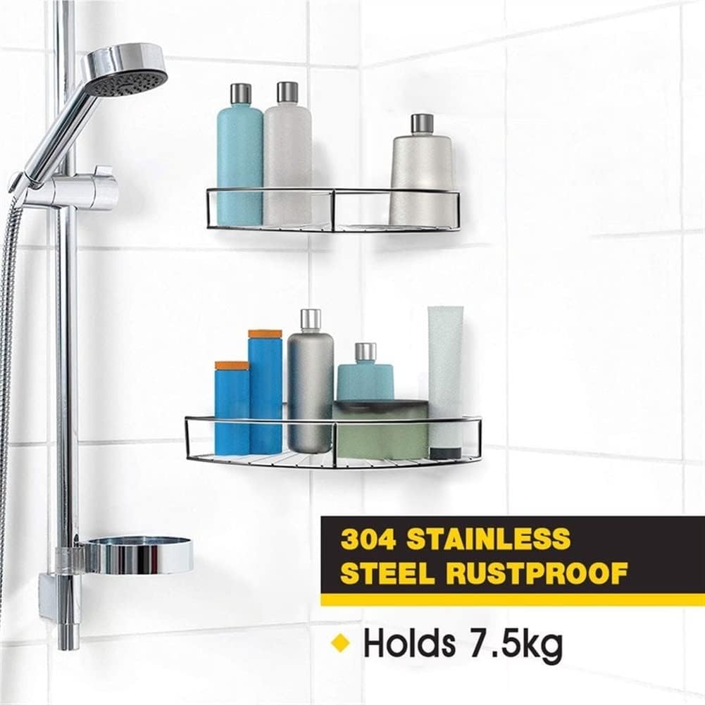Stainless Steel Corner Shower Caddy - Silver