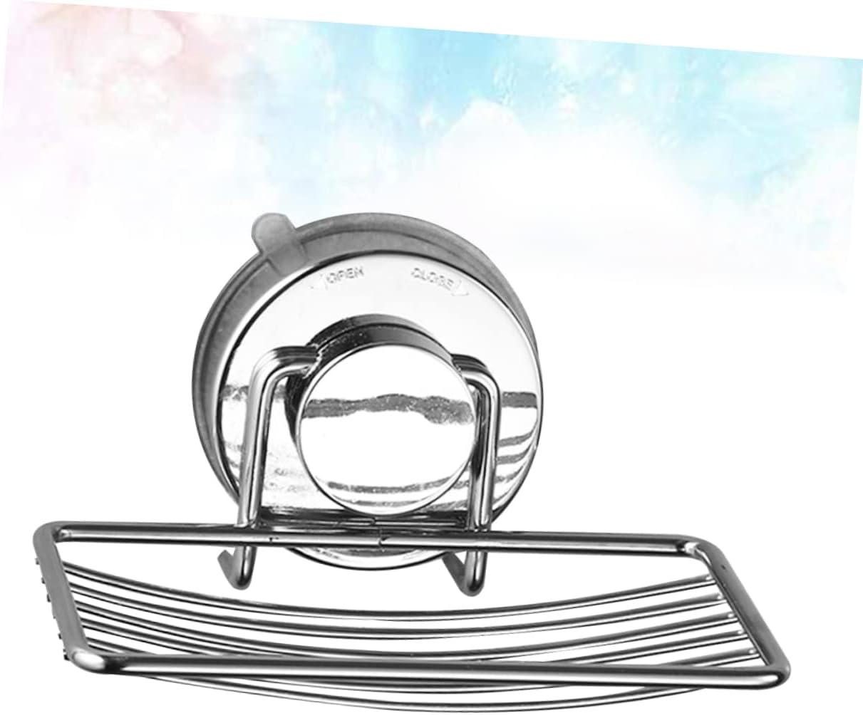 Yardenfun Punch-Free Soap Dish with Suction Cup Holder