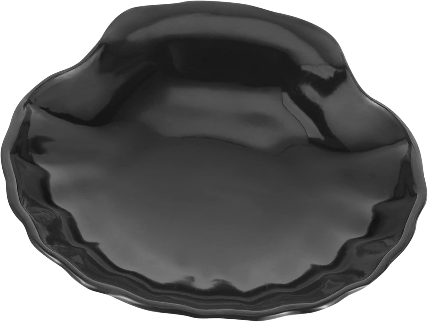 WESIEVYA Black Seashell Soap Holder for Bathroom