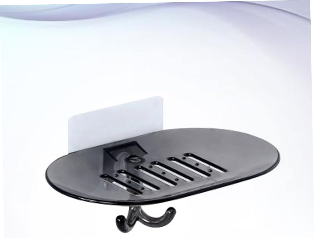 Wall Mount Soap Dish with Drain Hooks Bathroom Holder