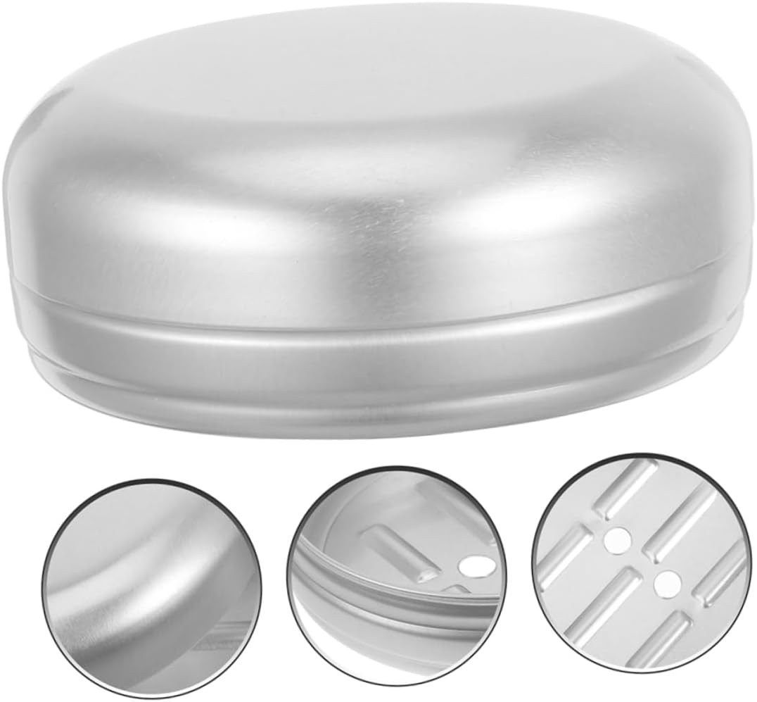 Portable Aluminum Soap Holder with Drainage