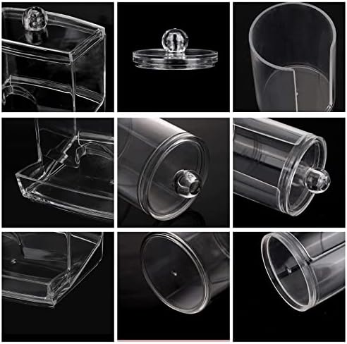 Tbestmax Bathroom Organizer Set - 3 Canisters with Plastic Lids