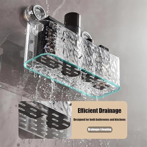 Seodon Corrugated Suction Cup Holder - Grayish Glacier Pattern