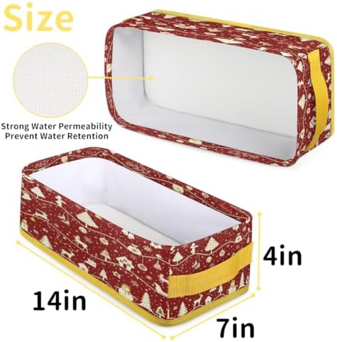 Christmas Tree Pattern Toilet Paper Basket Decor for Bathroom
